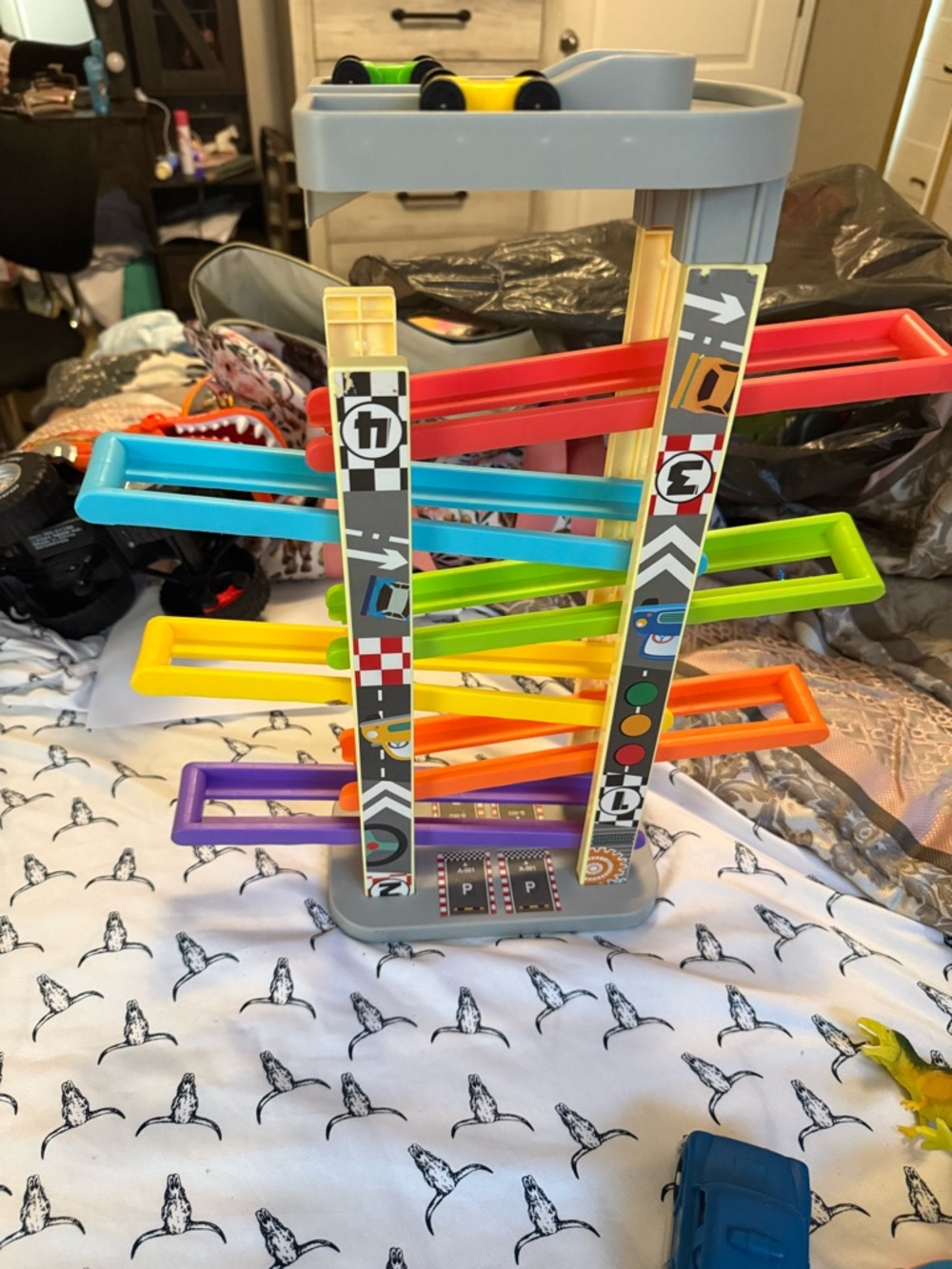 Colorful Kids Car Ramp Toy Track - Multicolor